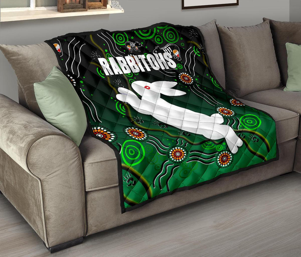 rabbitohs-premium-quilt-simple-indigenous