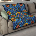 aboriginal-premium-quilt-aboriginal-flower-blue-dot-painting-art