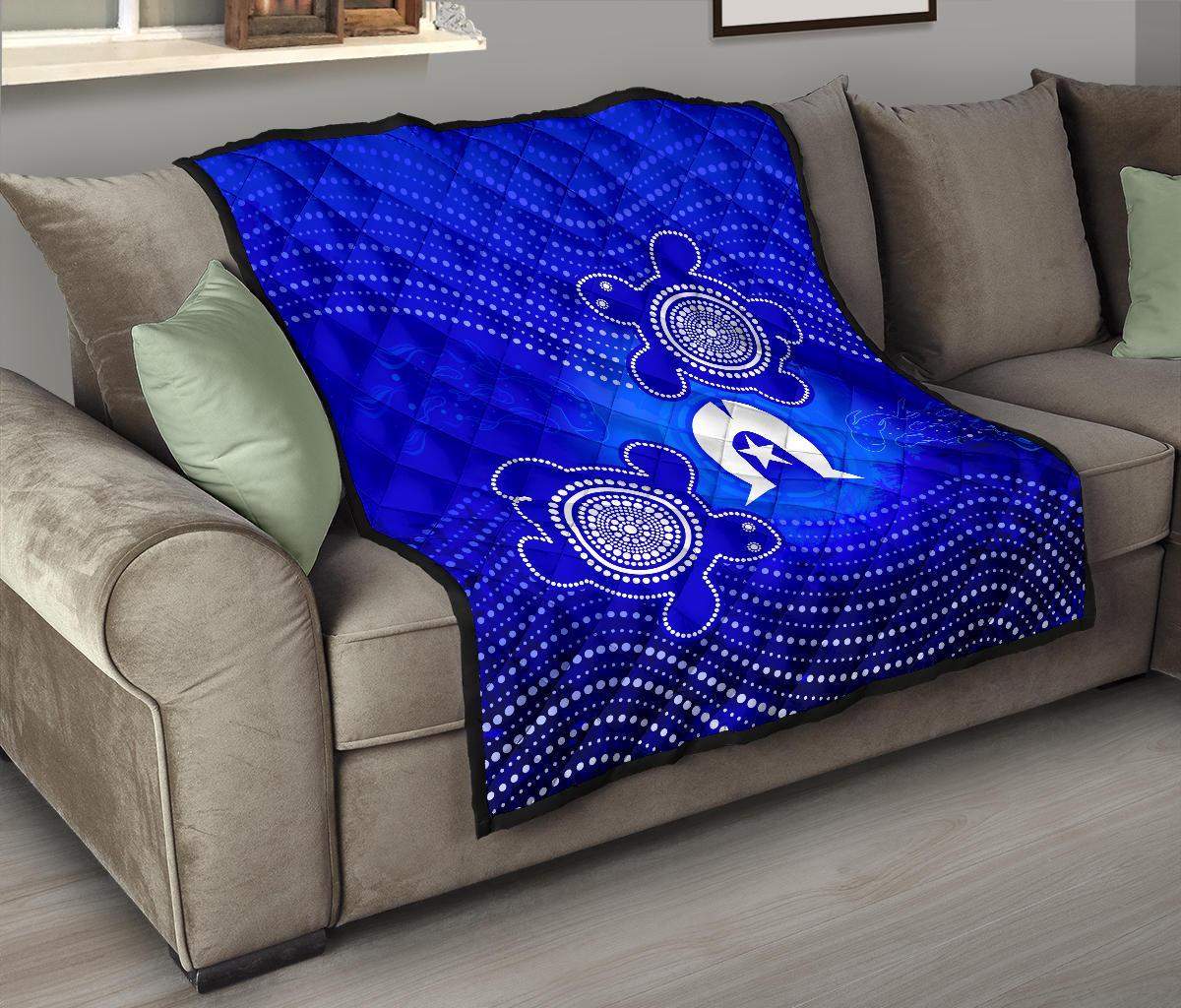 torres-strait-islanders-premium-quilt-torres-symbol-with-turtle