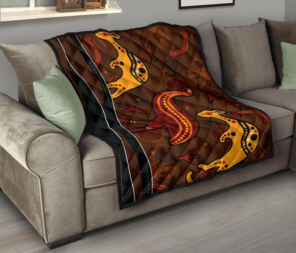 aboriginal-premium-quilt-indigenous-kangaroo-and-emu-brown-color