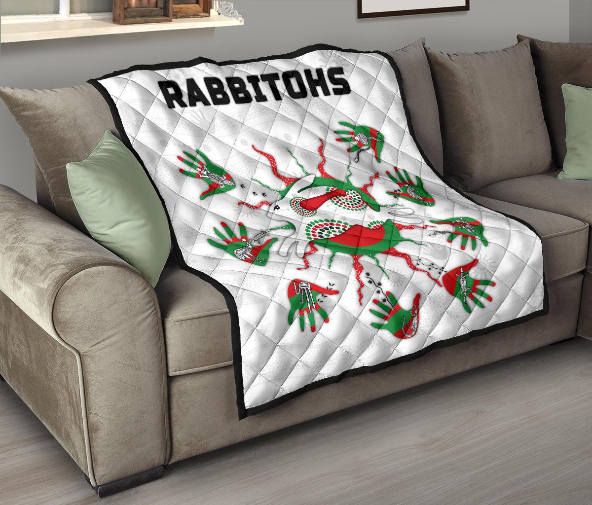 rabbitohs-indigenous-premium-quilt-animals-aboriginal