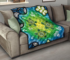 aboriginal-premium-quilt-indigenous-green-turtle