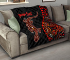 aboriginal-personalised-premium-quilt-aboriginal-lizard-with-dot-painting-pattern