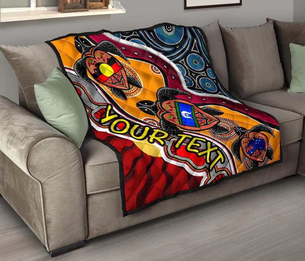 custom-1saustralia-premium-quilt-australia-aboriginal-dots-with-turtle-and-naidoc-flags