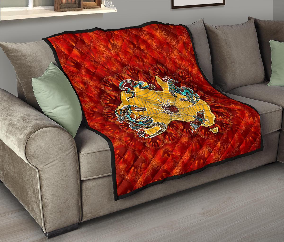 aboriginal-premium-quilt-australia-map-hand-patterns-spider-web
