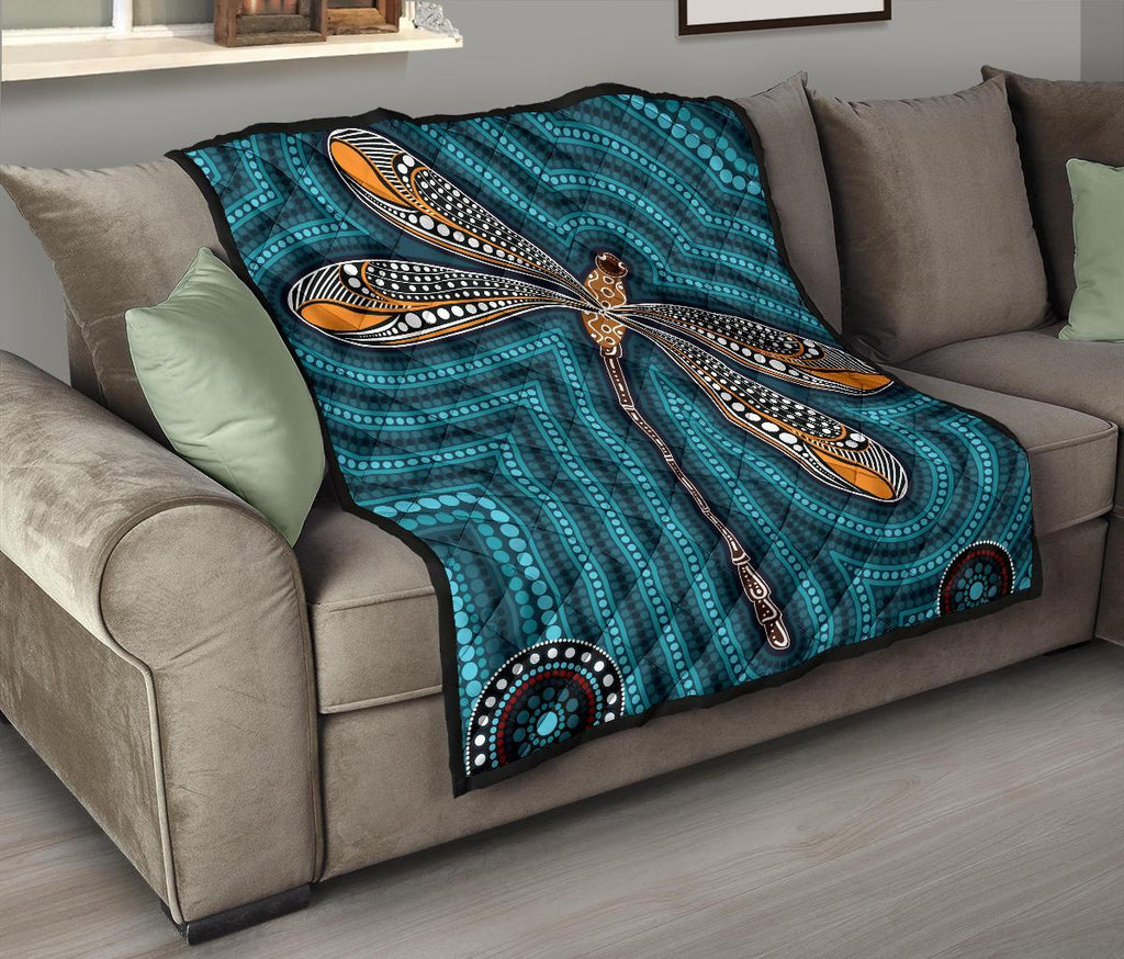 aboriginal-premium-quilt-indigenous-dragonfly