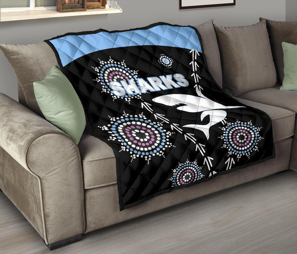 cronulla-premium-quilt-sharks-simple-indigenous-black