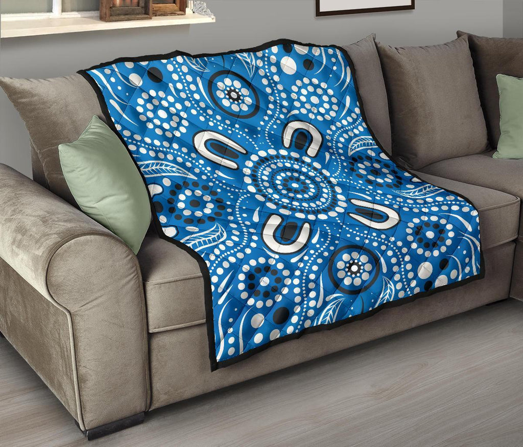 aboriginal-premium-quilt-indigenous-circle-dot-painting-blue-color