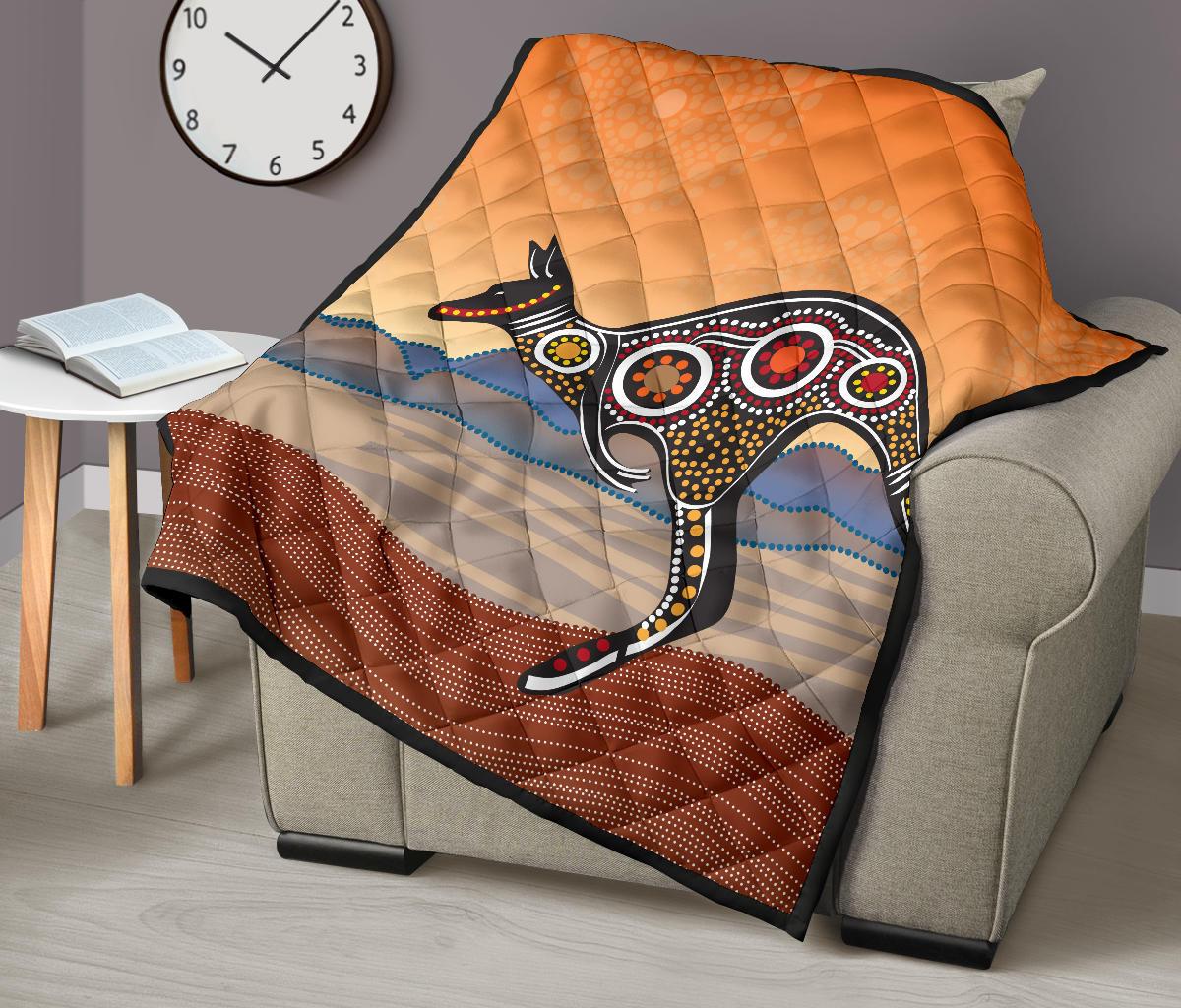 premium-quilts-kangaroo-quilts-aboriginal-dot-painting