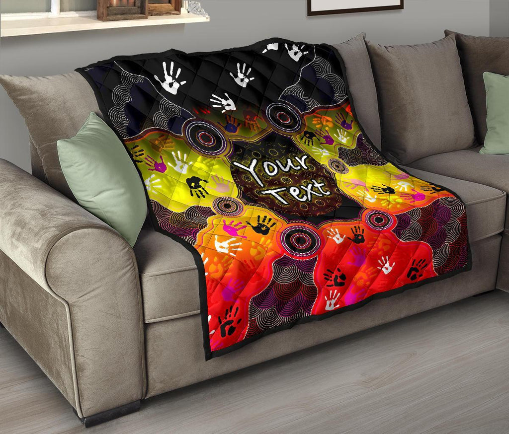 custom-aboriginal-premium-quilt-indigenous-circle-dot-painting-hand-art