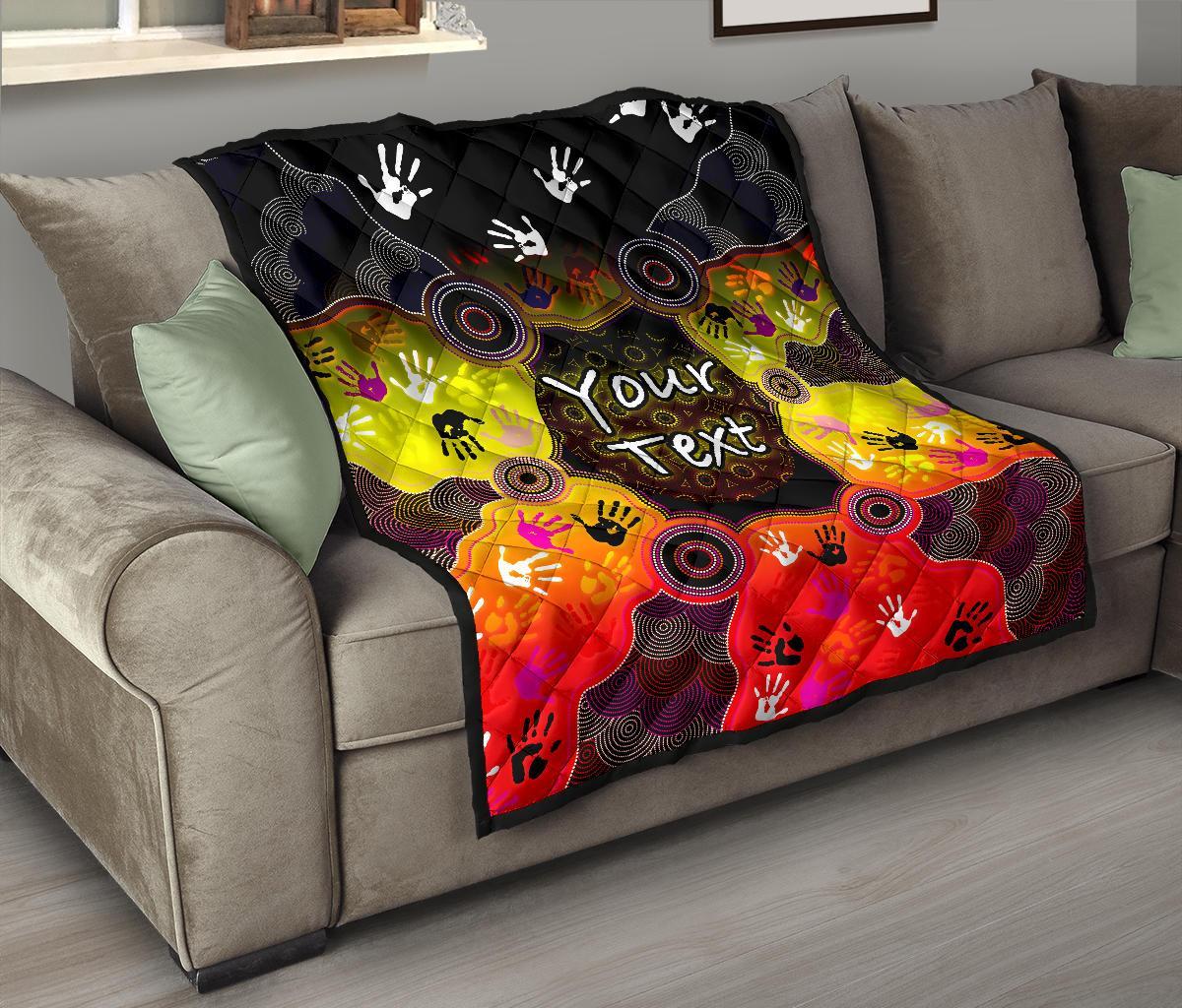 custom-aboriginal-premium-quilt-indigenous-circle-dot-painting-hand-art