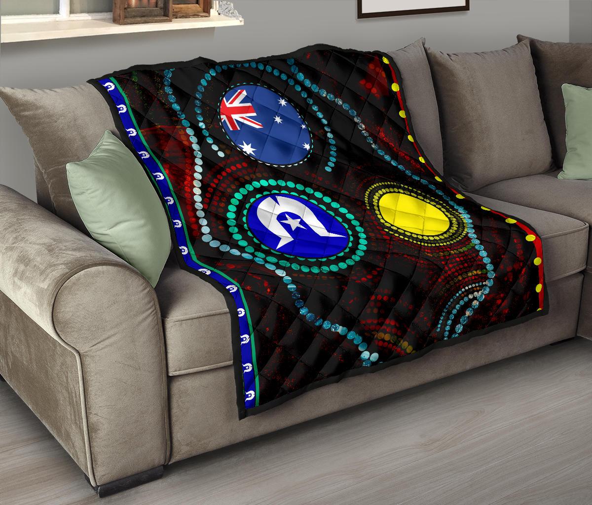 premium-quilt-aboriginal-dot-patterns-flag