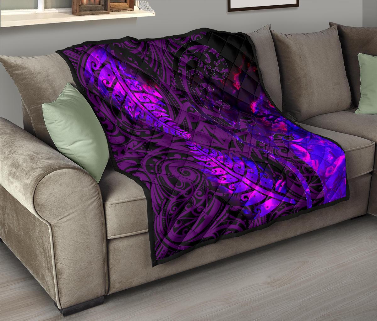 aotearoa-maori-premium-quilt-silver-fern-koru-vibes-purple