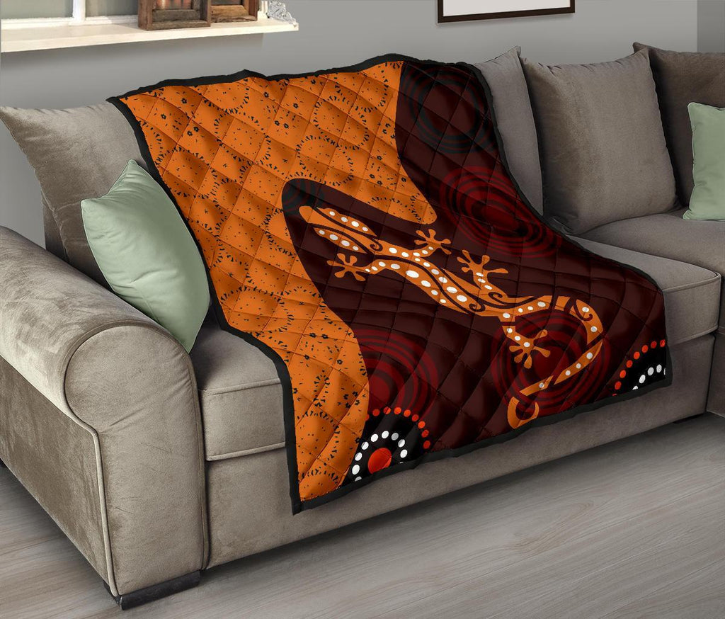 aboriginal-premium-quilt-lizard-in-aboriginal-dreaming