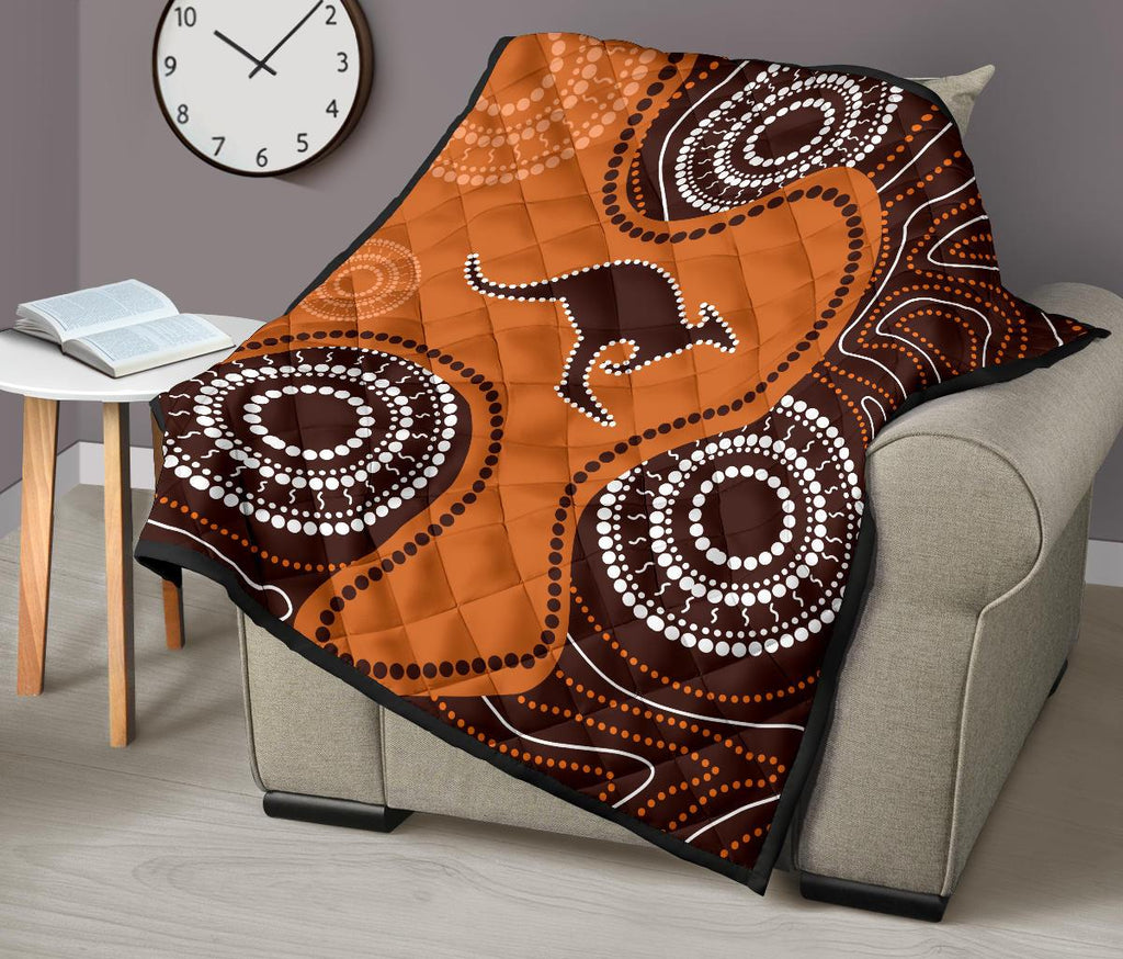 premium-quilts-aboriginal-dot-painting-quilts-kangaroo