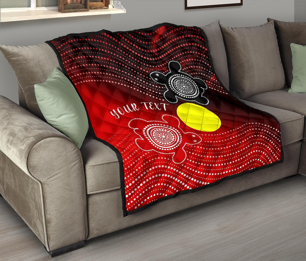 custom-aboriginal-premium-quilt-indigenous-circle-dot-painting-style