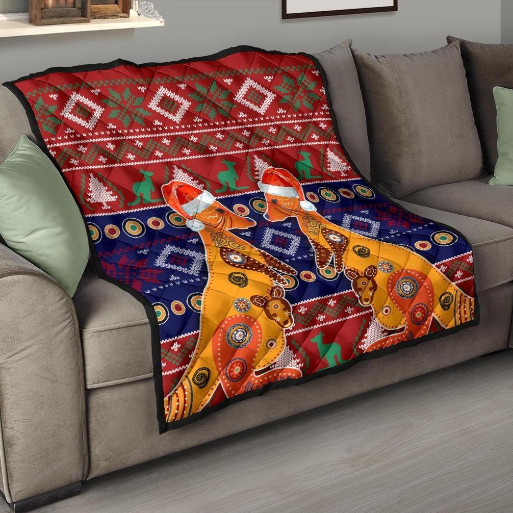 christmas-premium-quilt-mother-kangaroo-in-christmas