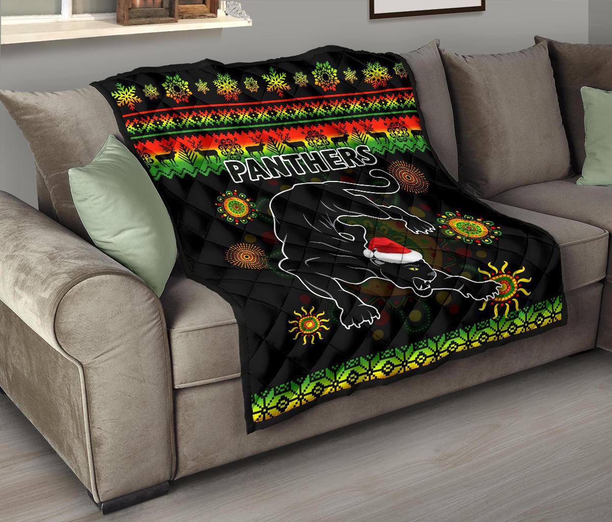penrith-panthers-christmas-premium-quilt-indigenous