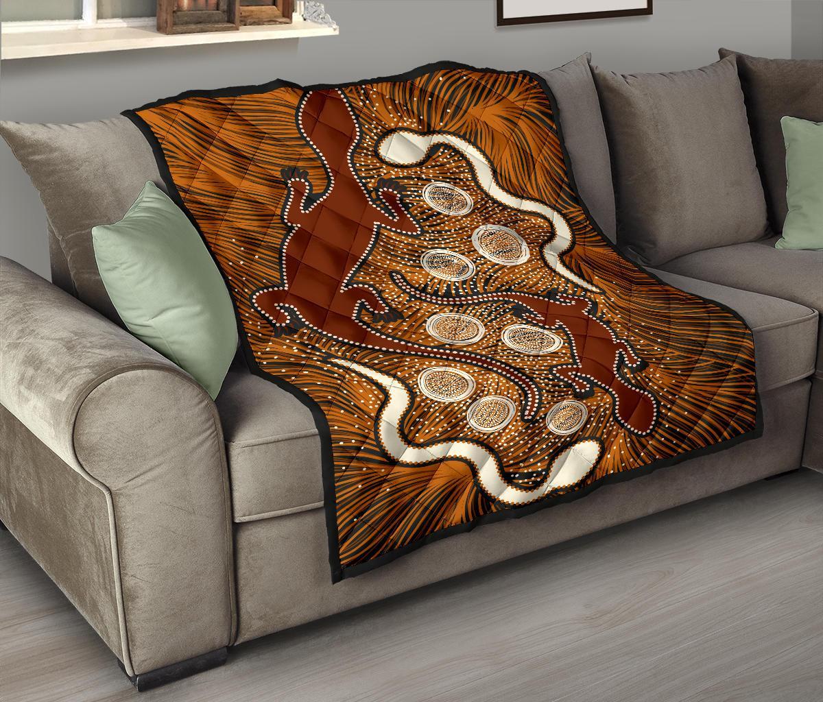 aboriginal-area-rug-indigenous-brown-lizard-and-white-snake