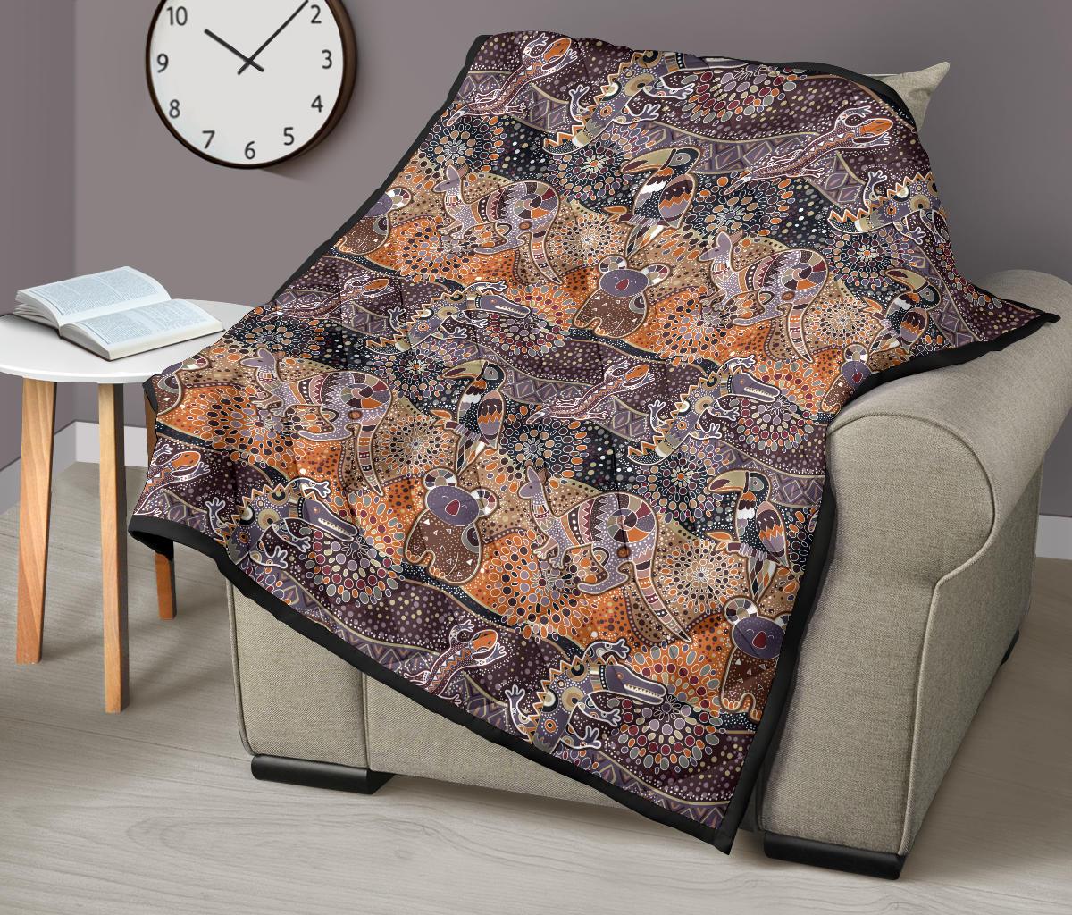 premium-quilts-aboriginal-patterns-coverlets-animals-art