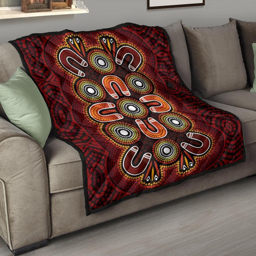 aboriginal-premium-quilt-aboriginal-dot-painting-flowers-style