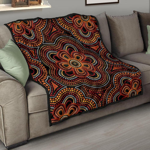 aboriginal-premium-quilt-aboriginal-dot-painting-flowers-style-ver02