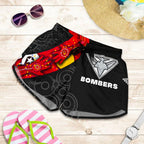 Bombers Naidoc Week All Over Print Women's Shorts Essendon Ingenious - Vibe Hoodie