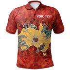 custom-aboriginal-polo-shirts-australia-map-hand-patterns-spider-web