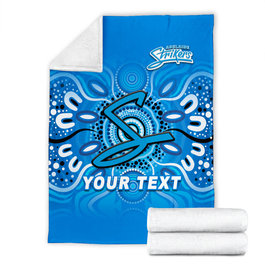 (Custom Personalised) Adelaide Strikers Aboriginal Cricket 2022 Blanket - LT12
