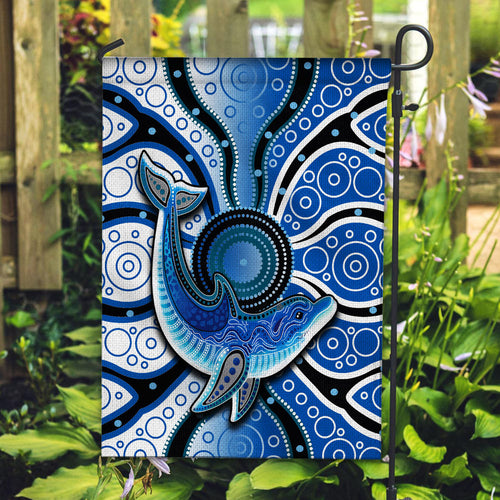 aboriginal-dolphins-flag-blue-sea