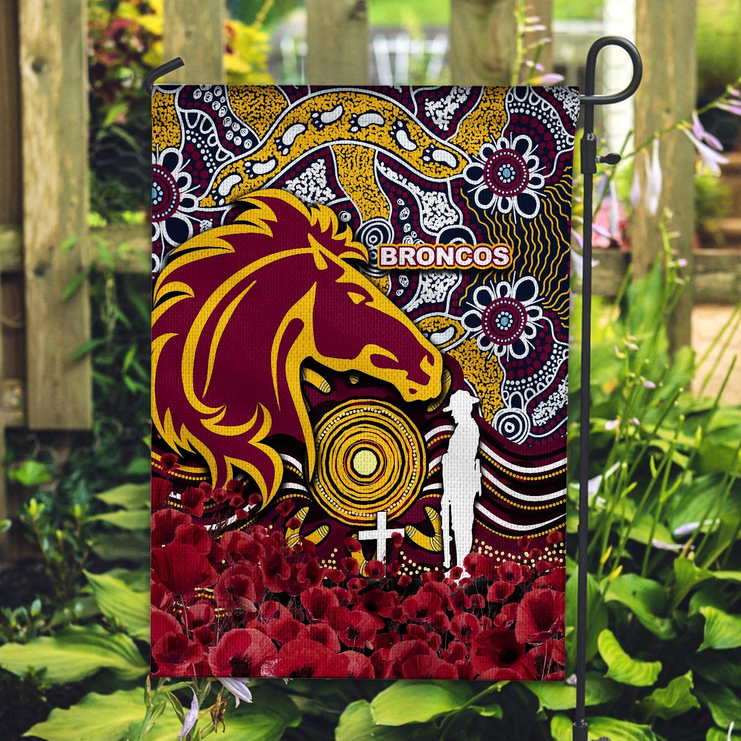 brisbane-broncos-flag-anzac-day-poppy-flowers-with-aboriginal