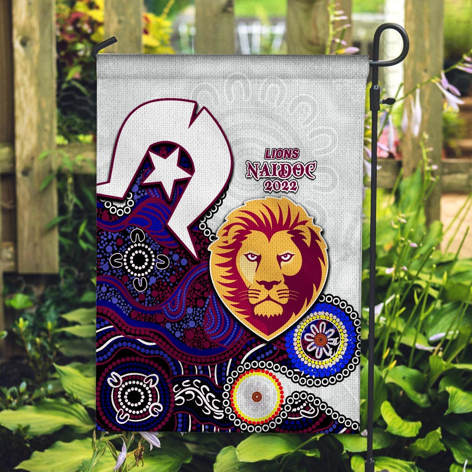 lions-australian-football-naidoc-2022-patterns-flag