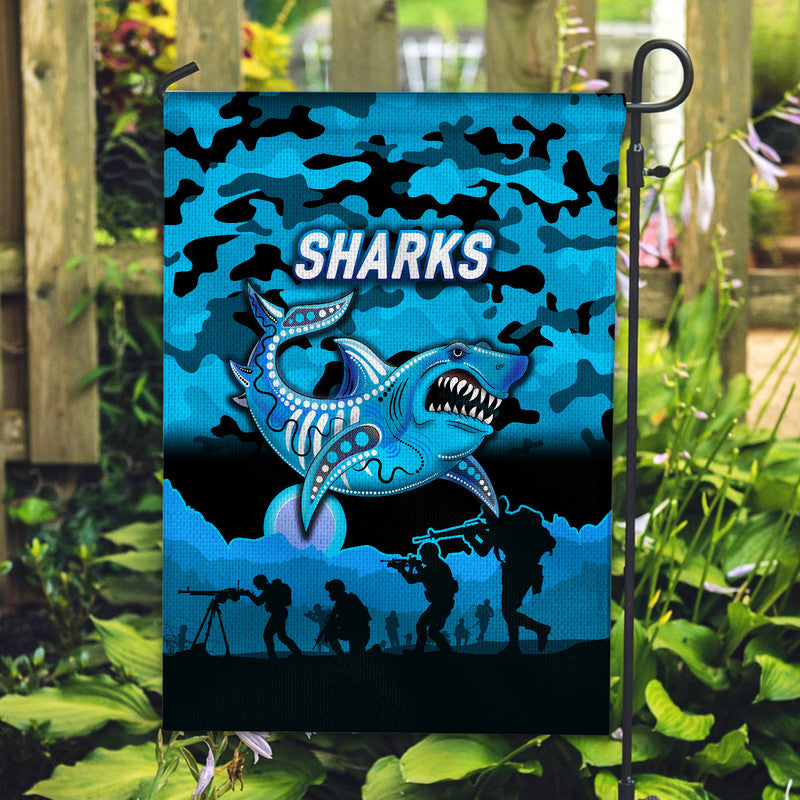 cronulla-sutherland-sharks-anzac-2022-flag-simple-style-black