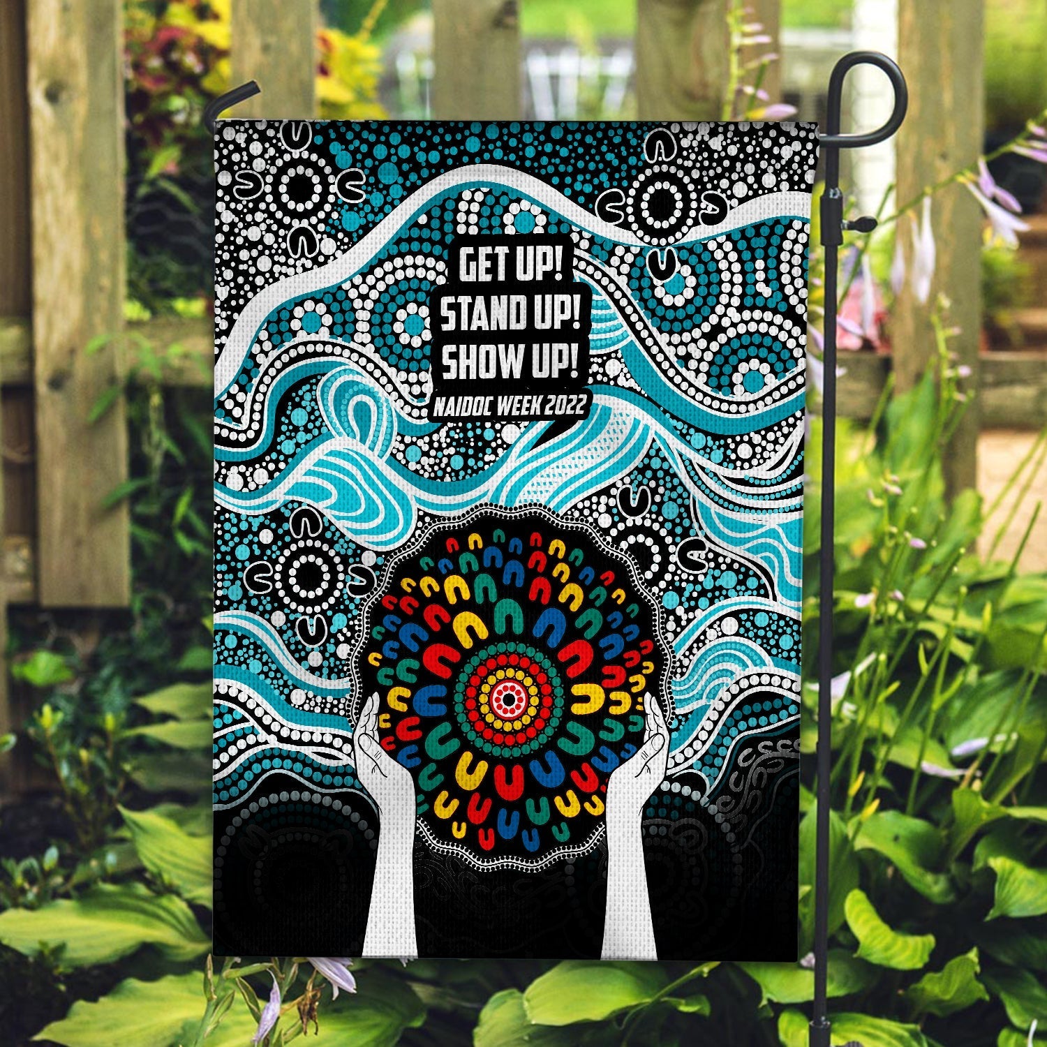 power-australian-football-naidoc-2022-patterns-flag