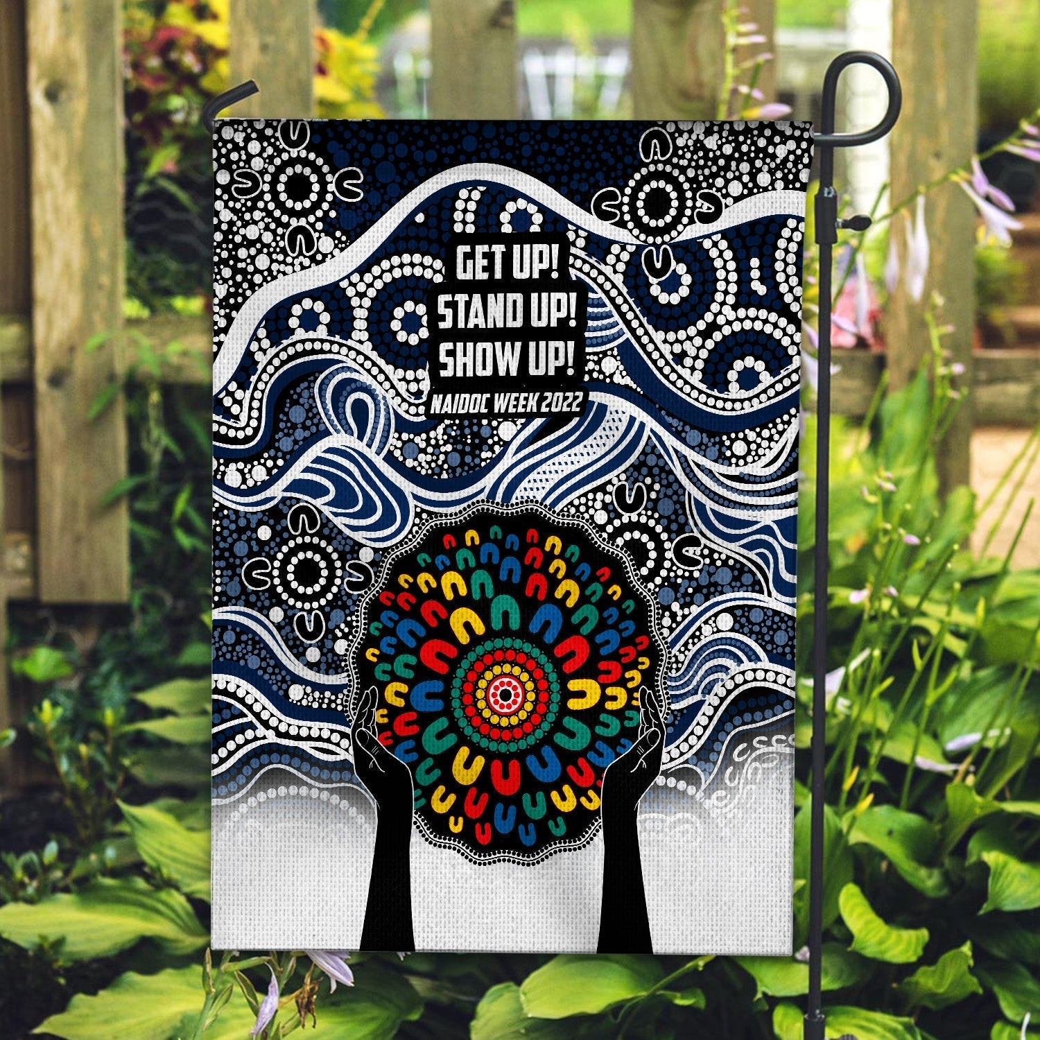 cats-australian-football-naidoc-2022-patterns-flag