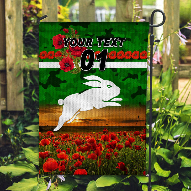 custom-personalised-south-sydney-rabbitohs-anzac-2022-flag-poppy-flowers-vibes-green