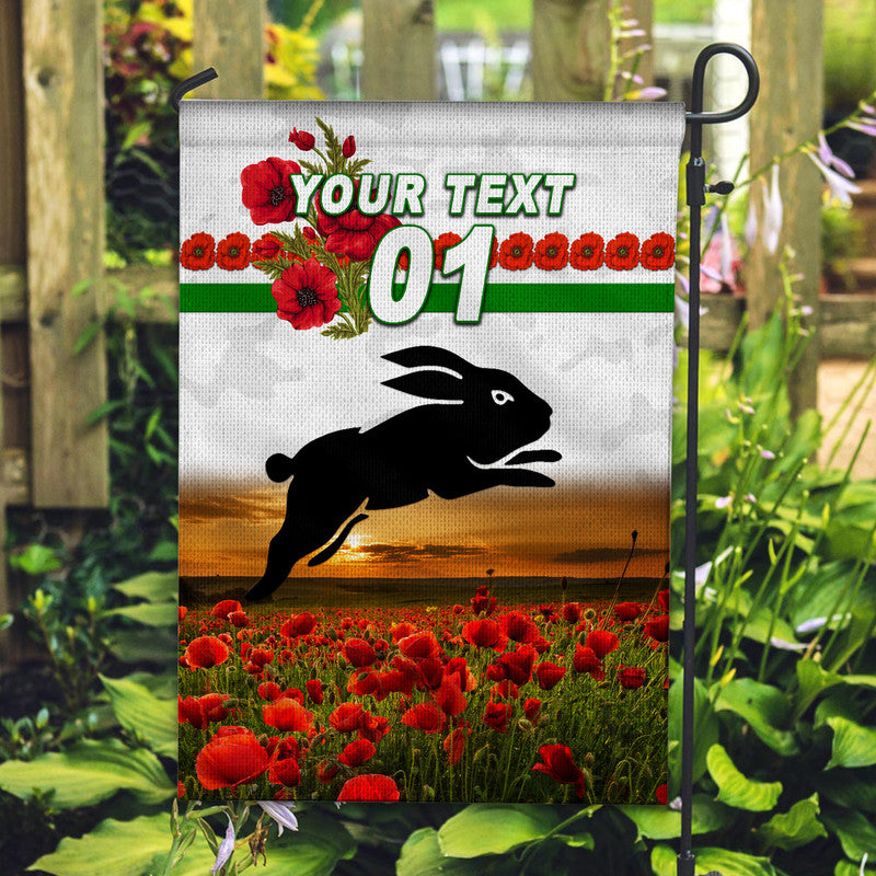 custom-personalised-south-sydney-rabbitohs-anzac-2022-flag-poppy-flowers-vibes-white