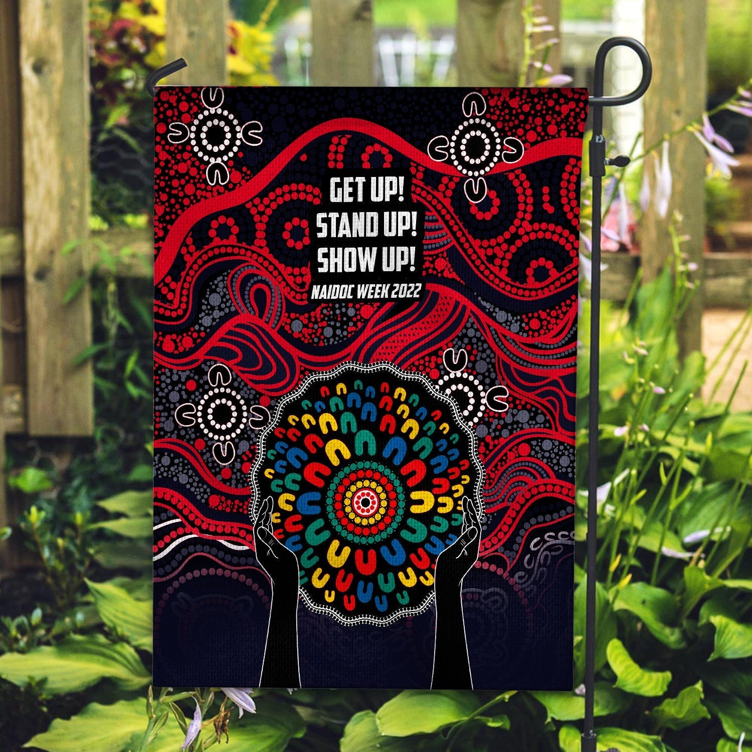 demons-australian-football-naidoc-2022-patterns-flag
