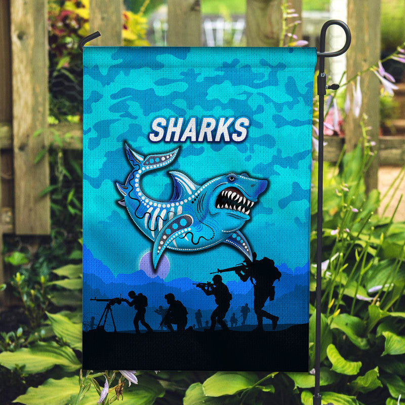 cronulla-sutherland-sharks-anzac-2022-flag-simple-style-blue