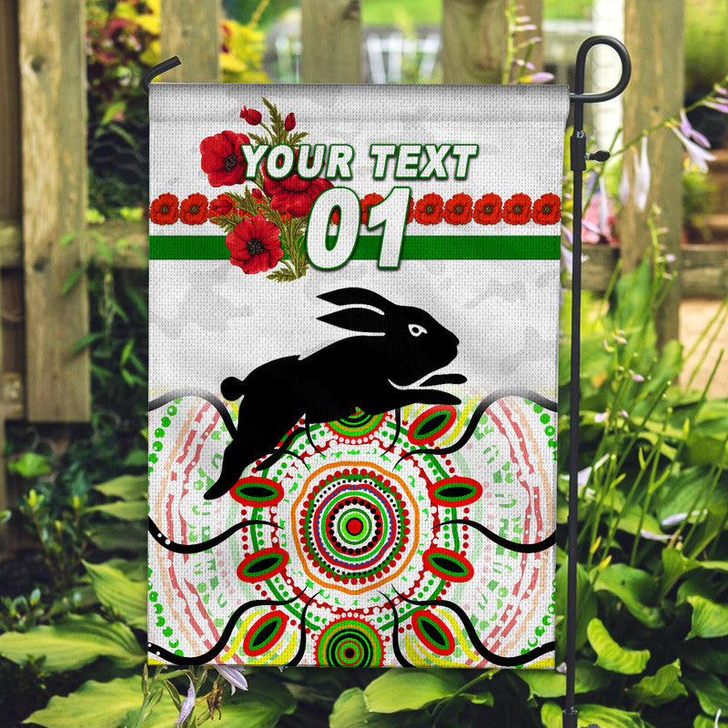 custom-personalised-south-sydney-rabbitohs-anzac-2022-flag-indigenous-vibes-white