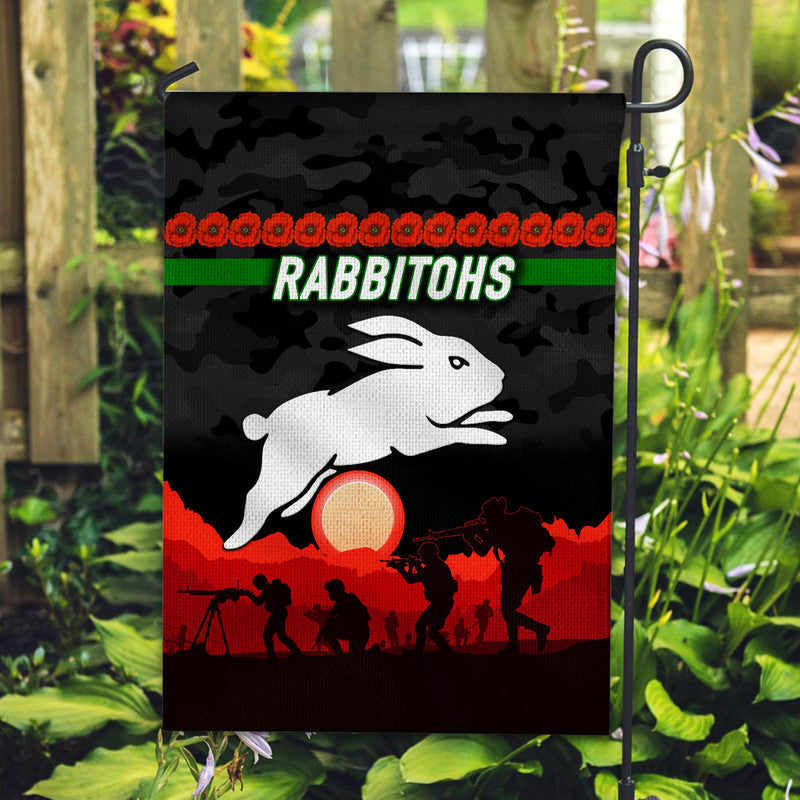 south-sydney-rabbitohs-anzac-2022-flag-simple-style-black