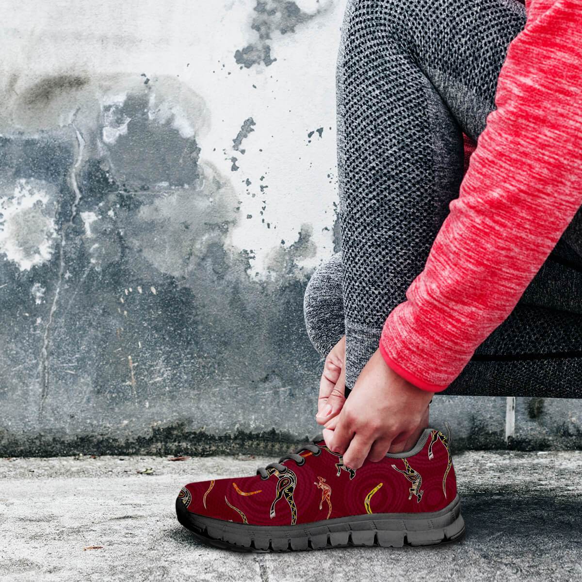 aboriginal-sneakers-kangaroo-patterns-boomerang