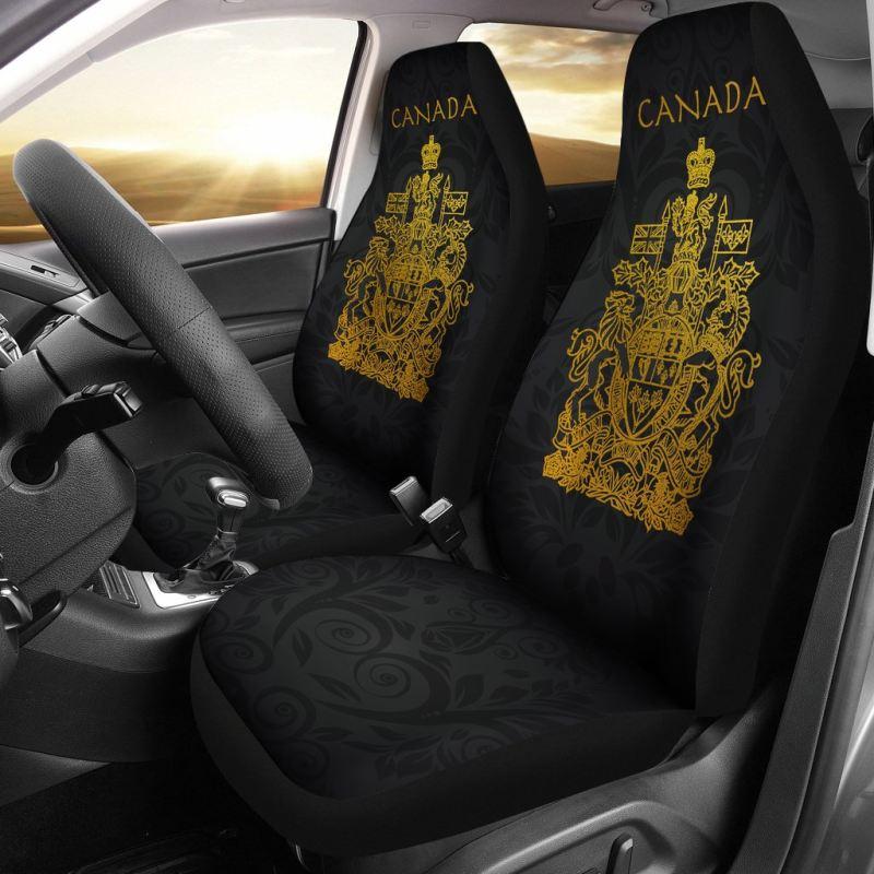 golden-canada-coat-of-arm-car-seat-cover