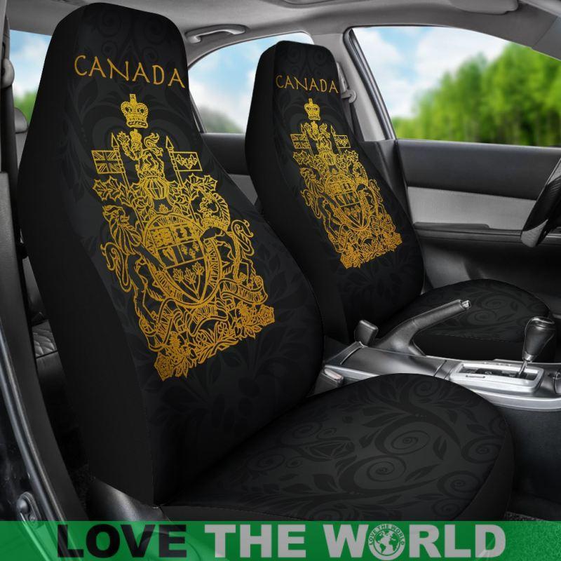 golden-canada-coat-of-arm-car-seat-cover