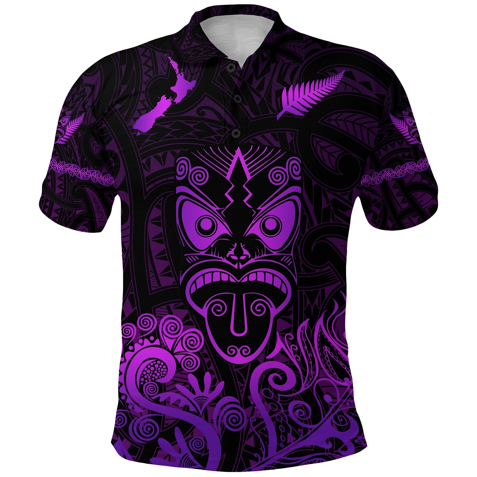 maori-aotearoa-rugby-haka-polo-shirt-new-zealand-silver-fern-purple
