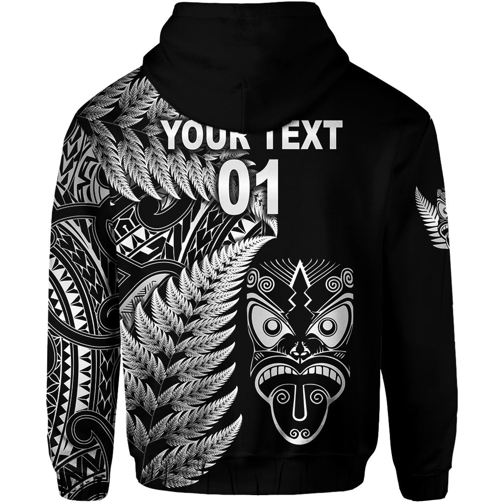 custom-personalised-new-zealand-haka-rugby-maori-hoodie-silver-fern-vibes-black