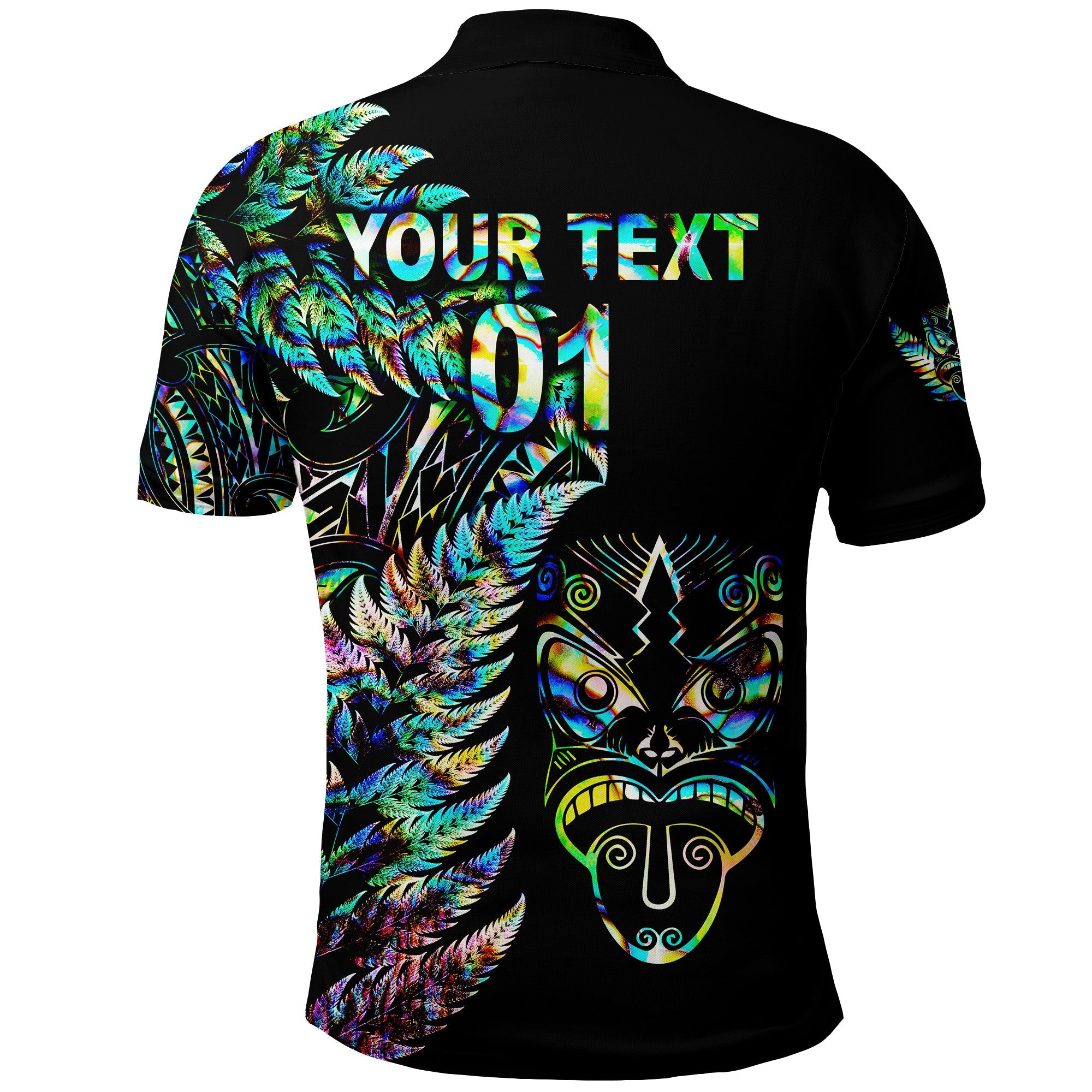 custom-personalised-new-zealand-haka-rugby-maori-polo-shirt-silver-fern-vibes-paua-shell