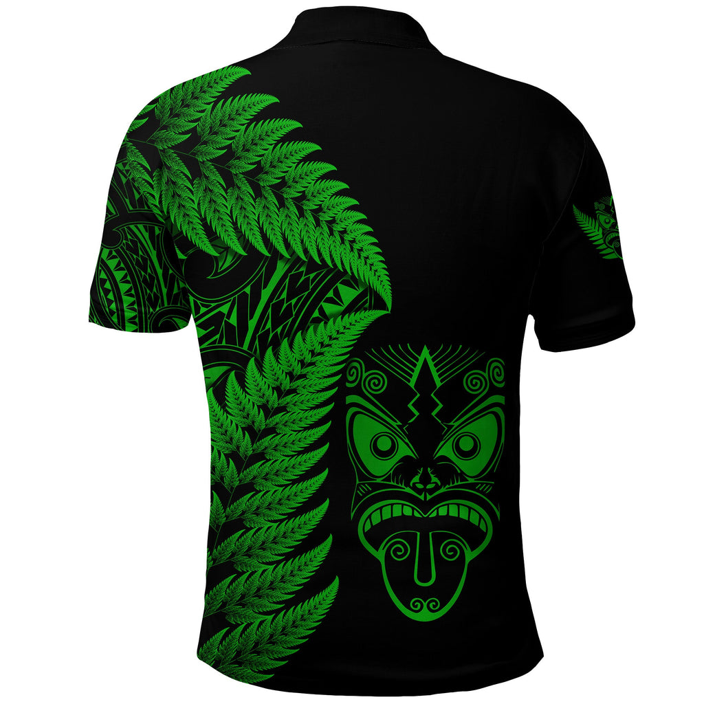 new-zealand-haka-rugby-maori-polo-shirt-silver-fern-vibes-green