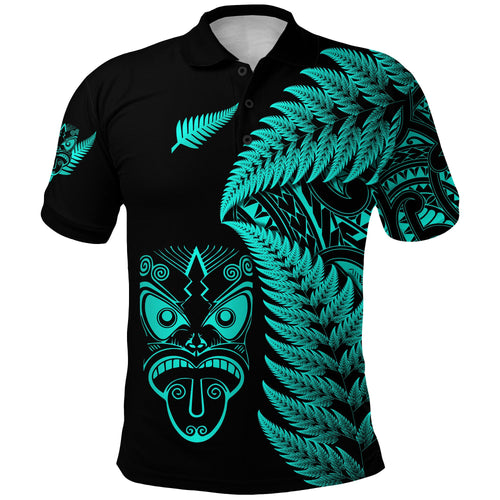 new-zealand-haka-rugby-maori-polo-shirt-silver-fern-vibes-turquoise