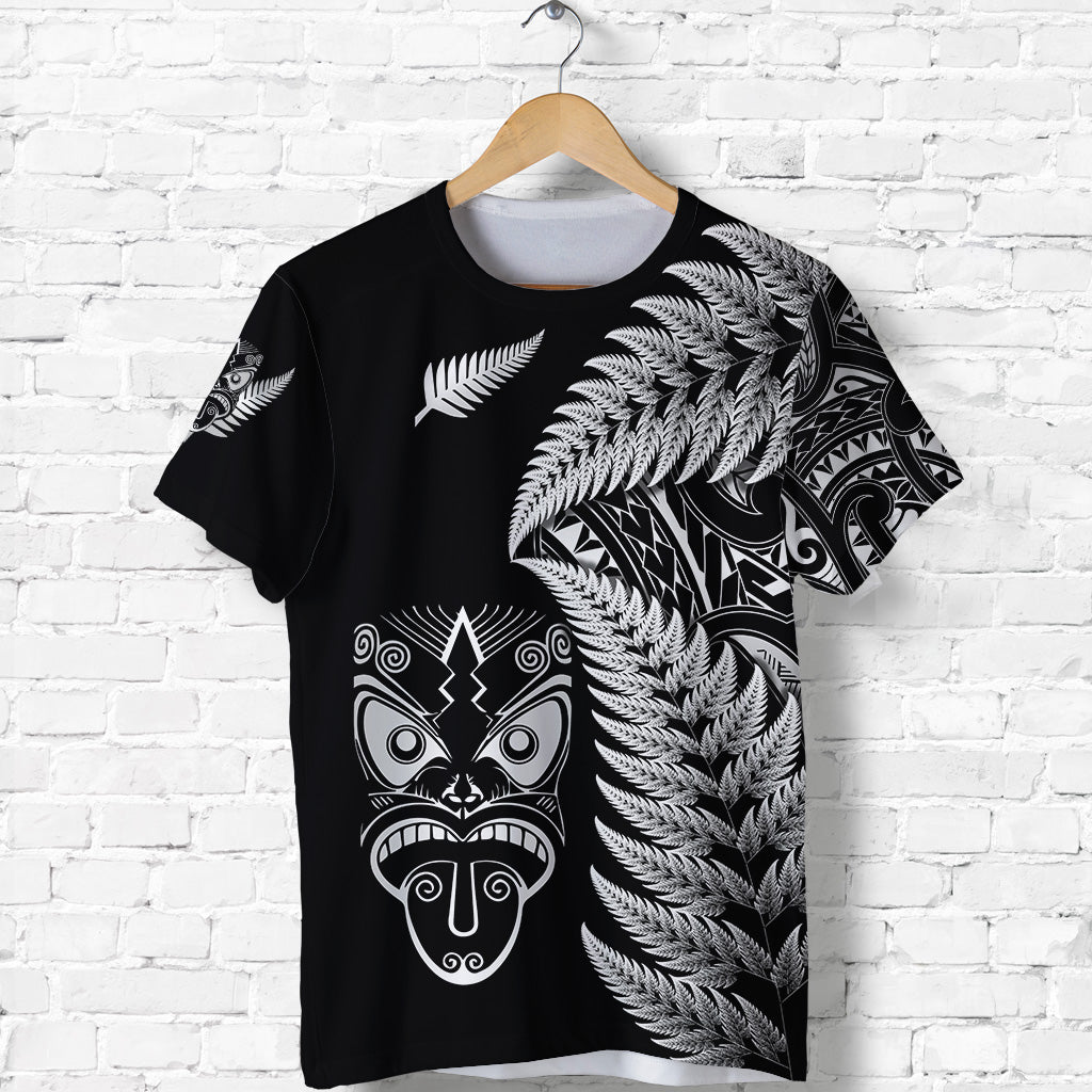 custom-personalised-new-zealand-haka-rugby-maori-t-shirt-silver-fern-vibes-black